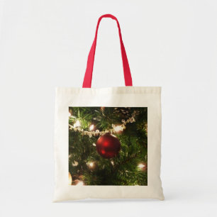 Weihnachtsbaum I Urlaub Hübsch grün und rot Tragetasche
