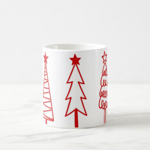 Weihnachtsbaum Icons Kaffeetasse mit Weihnachtsfre