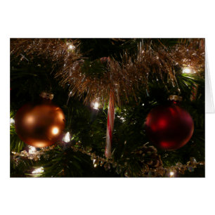 Weihnachtsbaum II Feiertage Rot und Gold