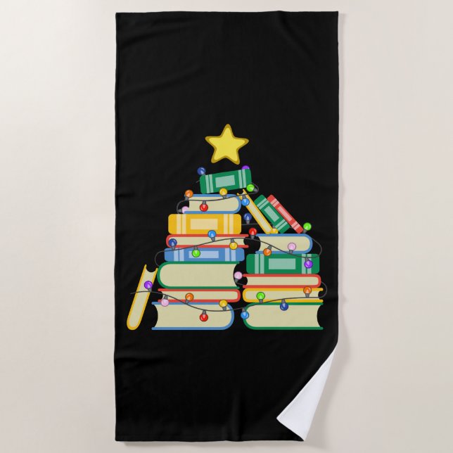 Weihnachtsbaum II Strandtuch (Vorderseite)