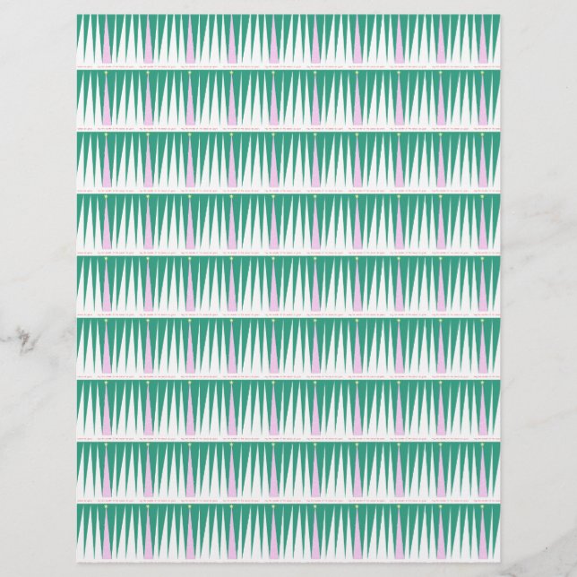 Weihnachtsbaum Illustration Scrapbook Paper (Vorderseite)