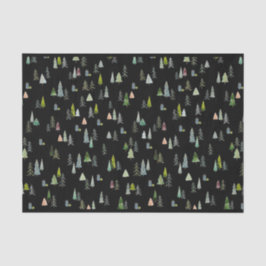 Weihnachtsbaum Illustration Wasserfarbe Seidenpapier