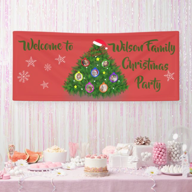 Weihnachtsbaum im Foto Banner (Party)