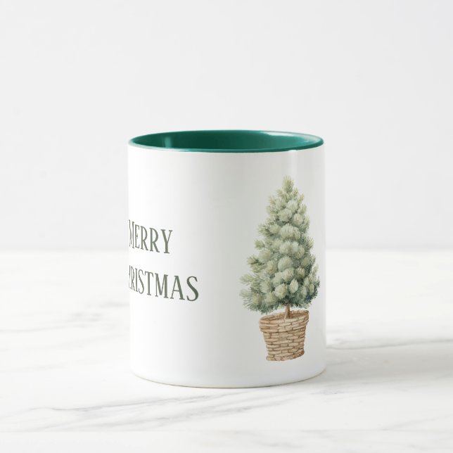 Weihnachtsbaum im Korb Tasse (Zentrum)