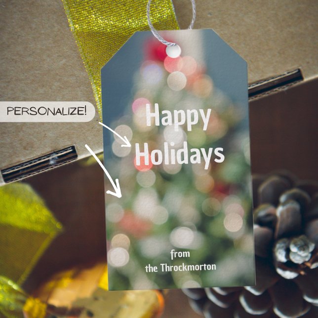 Weihnachtsbaum im Vintagen Stil Geschenkanhänger (Von Creator hochgeladen)