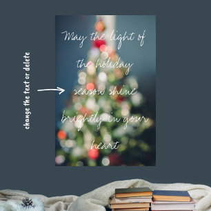 Weihnachtsbaum im Vintagen Stil Poster