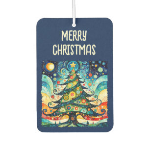 Weihnachtsbaum in abstrakter Kunst 3 - Fan Fun Autolufterfrischer