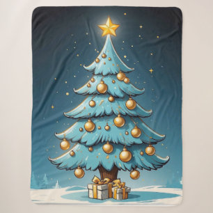 Weihnachtsbaum in blauer Nacht Sherpadecke