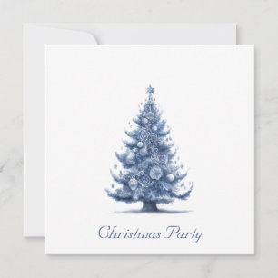 Weihnachtsbaum in Delft Blue anpassbar Save The Date