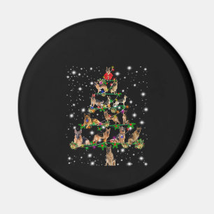 Weihnachtsbaum in Deutschland mit Lichteinfall Magnet