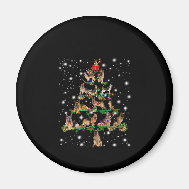 Weihnachtsbaum in Deutschland mit Lichteinfall Magnet (Vorne)