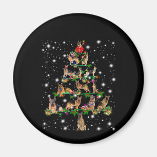 Weihnachtsbaum in Deutschland mit Lichteinfall Magnet