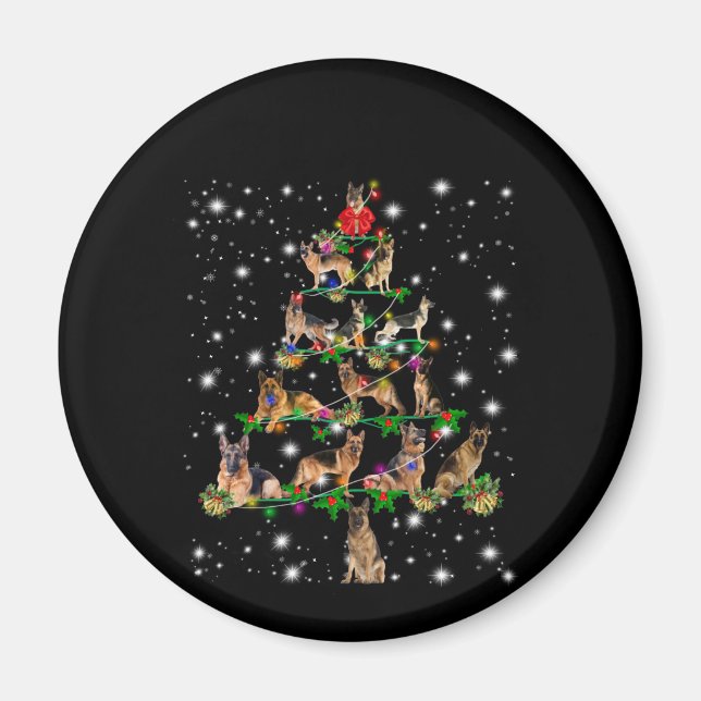 Weihnachtsbaum in Deutschland mit Lichteinfall Magnet (Vorne)