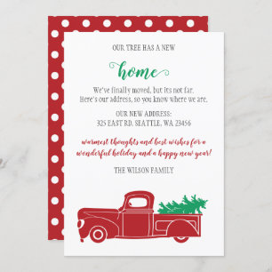 Weihnachtsbaum in Lkw Wir haben Urlaubskarten vers