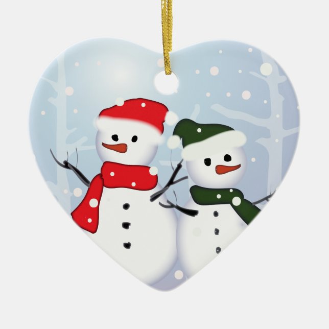 Weihnachtsbaum in schick Weihnachten Keramik Ornament (Vorne)