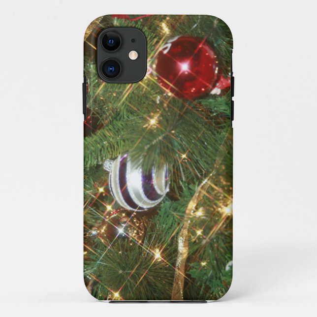 Weihnachtsbaum iPhone Case (Rückseite)