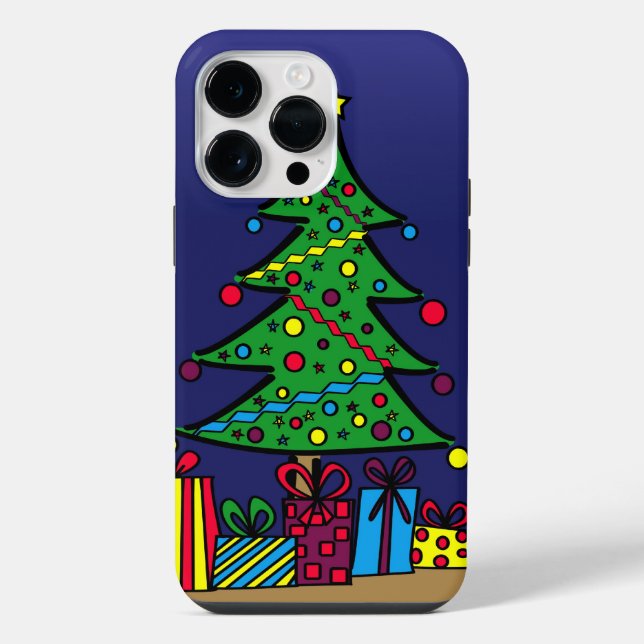 Weihnachtsbaum iPhone Hülle (Rückseite)