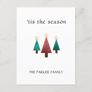 Weihnachtsbaum ist die Weihnachtszeit Postkarte