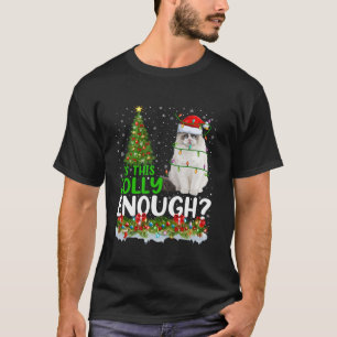 Weihnachtsbaum ist diese Jolly genug Santa Ragdoll T-Shirt