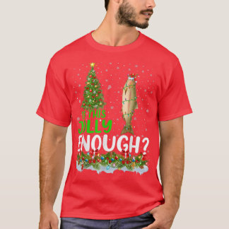 Weihnachtsbaum ist dieses Jolly genug Lachs Fisch  T-Shirt