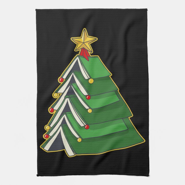 Weihnachtsbaum IV Geschirrtuch (Vertikal)