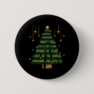 Weihnachtsbaum Jesus Christliche Bibel Glaube Urla Button