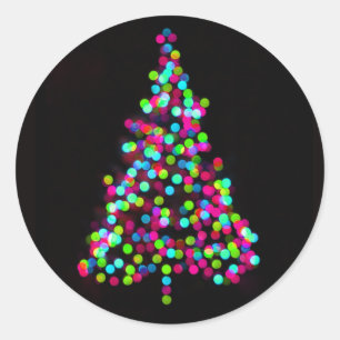 Weihnachtsbaum Jewels Runder Aufkleber