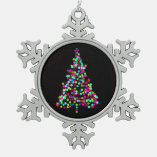 Weihnachtsbaum Jewels Schneeflocken Zinn-Ornament