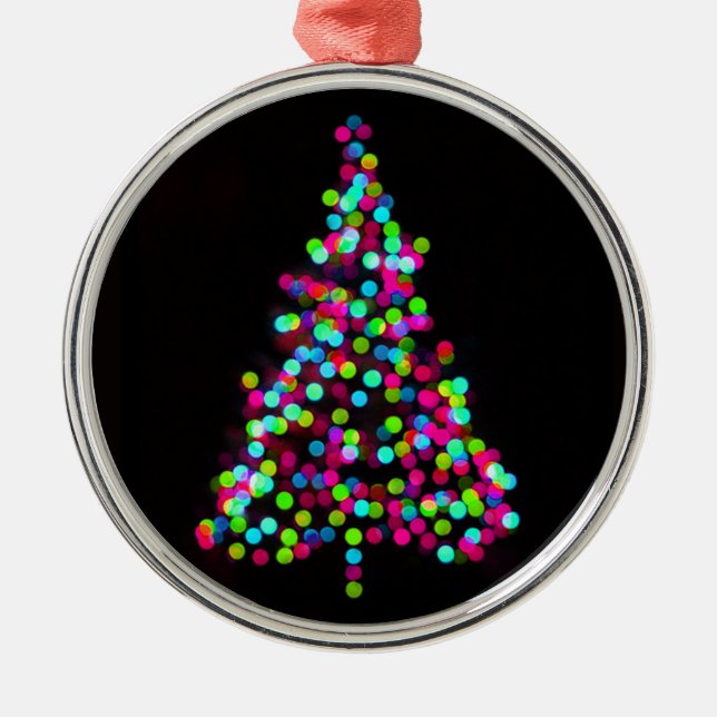 Weihnachtsbaum Jewels Silbernes Ornament (Vorne)