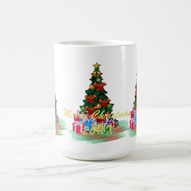 Weihnachtsbaum Kaffeetasse (Mittel)