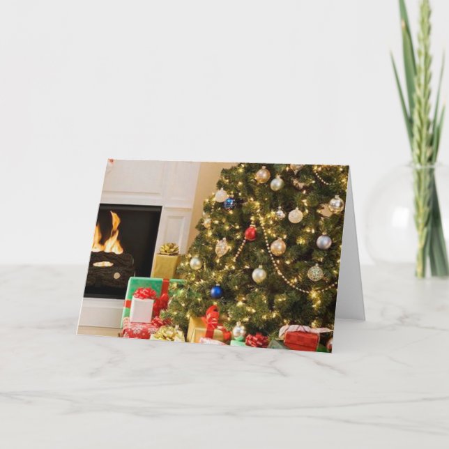 Weihnachtsbaum Karte (Vorderseite)