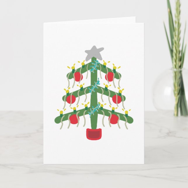 Weihnachtsbaum Karte (Vorderseite)