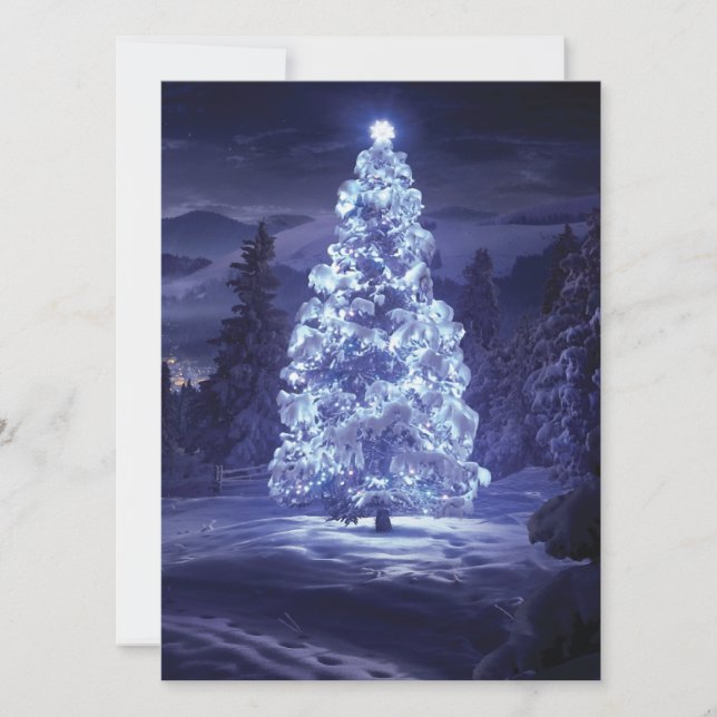 Weihnachtsbaum Karte (Vorderseite)