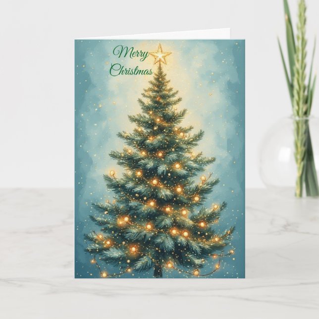 Weihnachtsbaum Karte (Vorderseite)