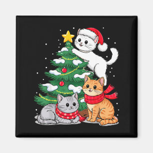 Weihnachtsbaum Katzen Xmas  Magnet