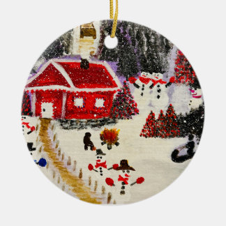 Weihnachtsbaum Keramik Ornament