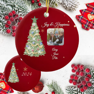 Weihnachtsbaum keramik ornament