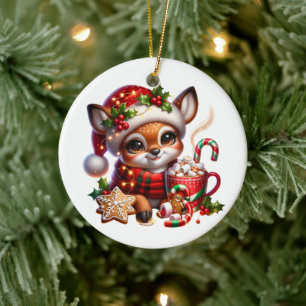 Weihnachtsbaum Keramik Ornament