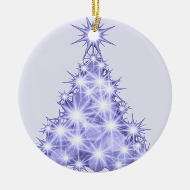 Weihnachtsbaum Keramik Ornament (Vorne)
