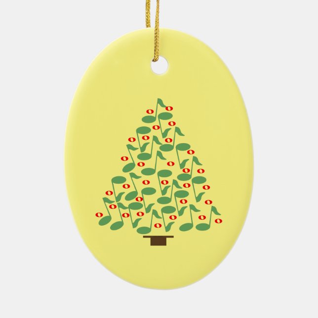 Weihnachtsbaum Keramik Ornament (Hinten)