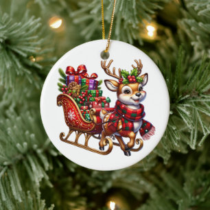 Weihnachtsbaum Keramik Ornament