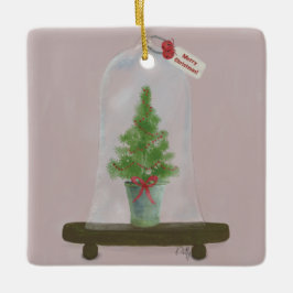 Weihnachtsbaum Keramikornament