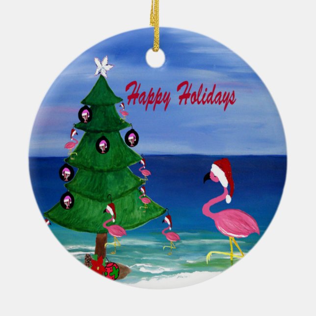 Weihnachtsbaum Keramikornament (Hinten)
