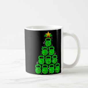 Weihnachtsbaum-Kettlebell Xmas-Gym-Workout-Fitness Kaffeetasse