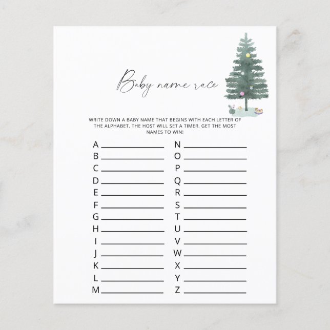 Weihnachtsbaum - Kindernachtsrennen (Vorderseite)