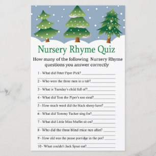 Weihnachtsbaum Kinderzimmer Rhyme Quiz Kinderdusch