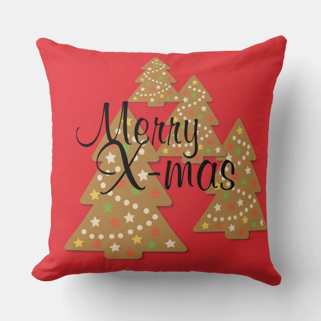 Weihnachtsbaum Kissen (Vorderseite)