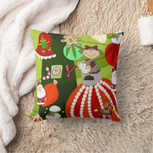 Weihnachtsbaum Kissen, Blauer Karierter Roter Bow Kissen