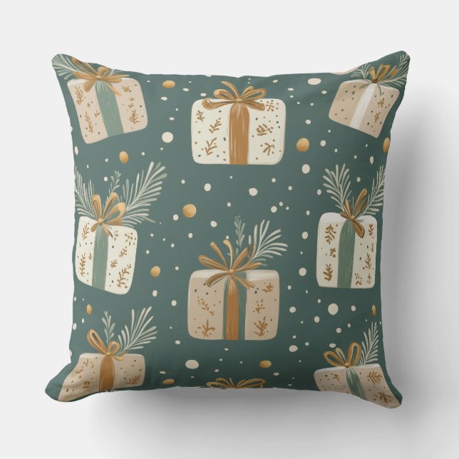 Weihnachtsbaum Kissen - Feiertage Dekoration (Vorderseite)