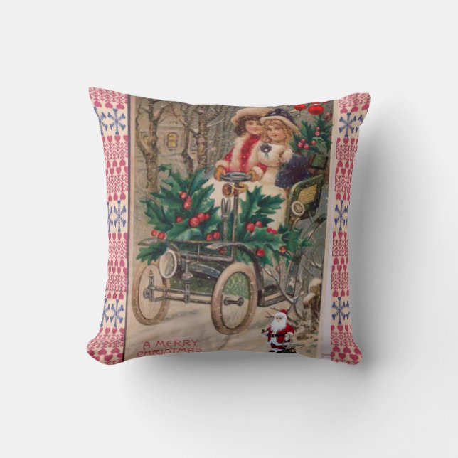 Weihnachtsbaum Kissen, frohe Weihnachten Kissen (Vorderseite)